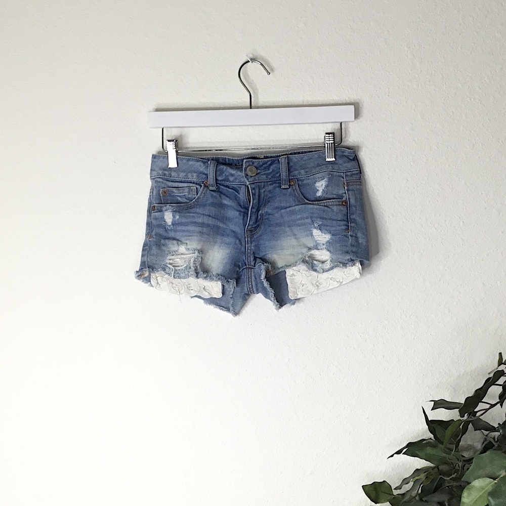 American Eagle Shortie Jean Shorts